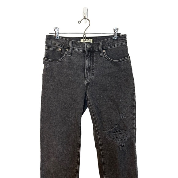 Madewell The Mid-Rise Perfect Vintage Straight Jean Rosella Wash: Ripped Edition - Picture 5 of 11